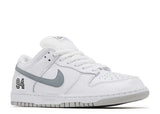 Nike SB Dunk Low Supreme 94 White Metallic Silver