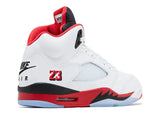 Jordan 5 Retro Fire Red Black Tongue (2025)