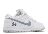Nike SB Dunk Low Supreme 94 White Metallic Silver