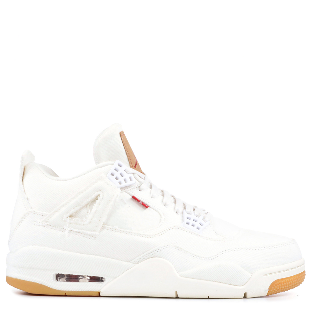 Jordan 4 top retro levi's white