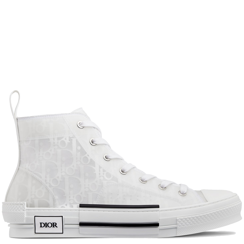 B23 High Top Sneaker Dior Oblique Canvas in WeiB AP sneaker