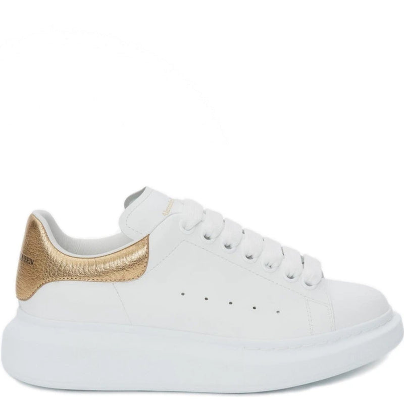 Oversize-Sneakers (weiss/gold)