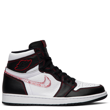 Jordan 1 Retro High Defiant White Black Gym Red
