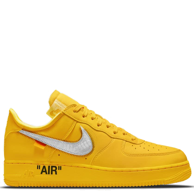 Size 9.5 - Nike Air Force 1 Low OFF-WHITE University Gold Metallic Silver