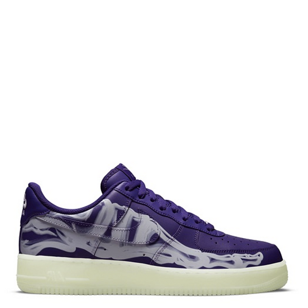 Nike Air Force 1 Low 07 QS Purple Skeleton Halloween 2021 AP sneaker